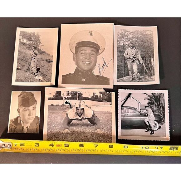 Vintage MID CENTURY MILITARY MEN Cross Dresser Gay Handsome Beefcake B/W Photos - Picture 9 of 11